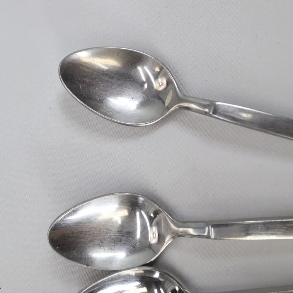 5 Stanley Roberts Astro Dessert Tea Spoons Japan Stainless Flatware Sugar Replac
